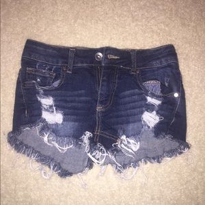 Empyre high rise jean shorts